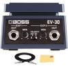 Boss EV-30 Dual Expression Pedal Bundle with TRS Cable and