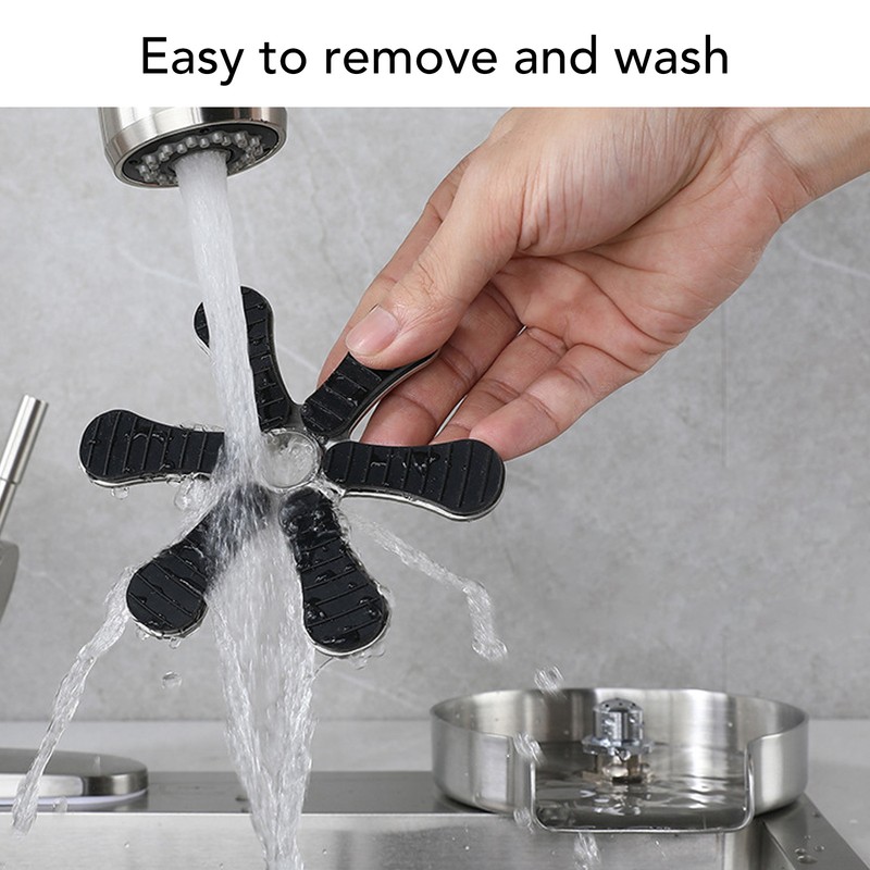 Sink Glass Rinser High Pressure Automatic Cleaning Detachable Stainless Steel