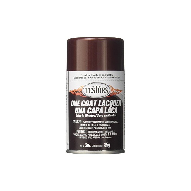 Testors 1848MT 3 oz. Lacquer Spray Gloss Paint, Root Beer