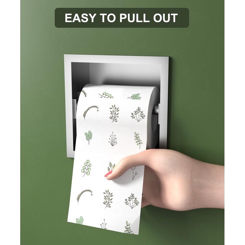 BARONAGE Recessed Toilet Paper Holder, 6" Built-in Toilet Paper Holders,
