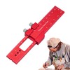 Metric Ruler - Pocket Metal Slide Stop Marking Ruler |