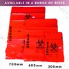 Ratiolab Biohazard Waste Disposal Bags Red, Heavy-Duty, Leak Proof for