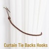 Curtain Tie Backs Hooks, Gold Tie Backs for Curtains, Vintage