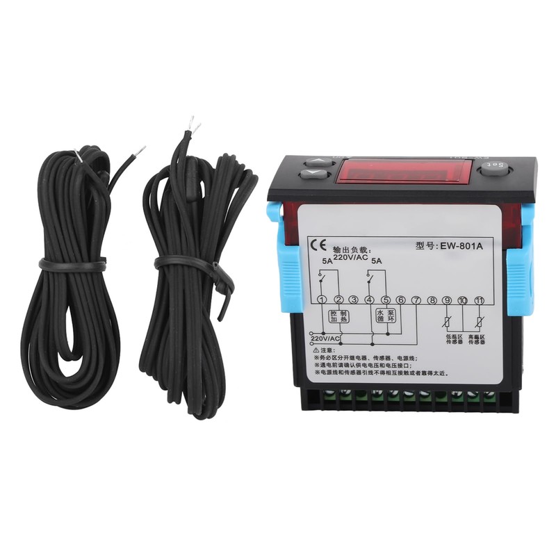 Solar Water Heater Temperature Controller Differential Temperature Control Thermostat with
