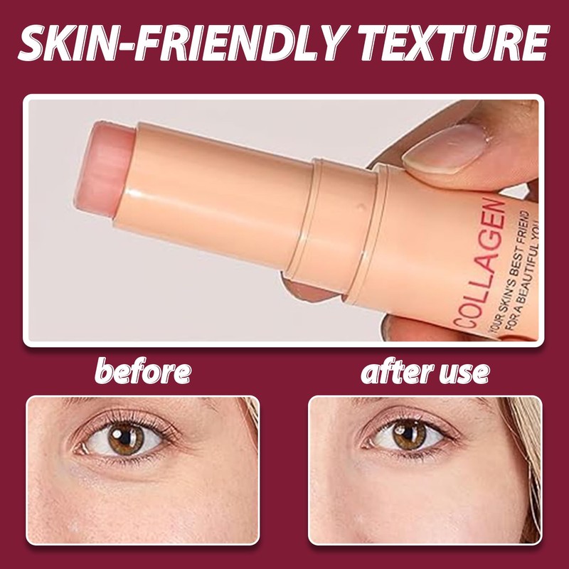 Collagen Multi Balm Stick – Anti-Wrinkle Face Moisturizer, Hydrating Eye