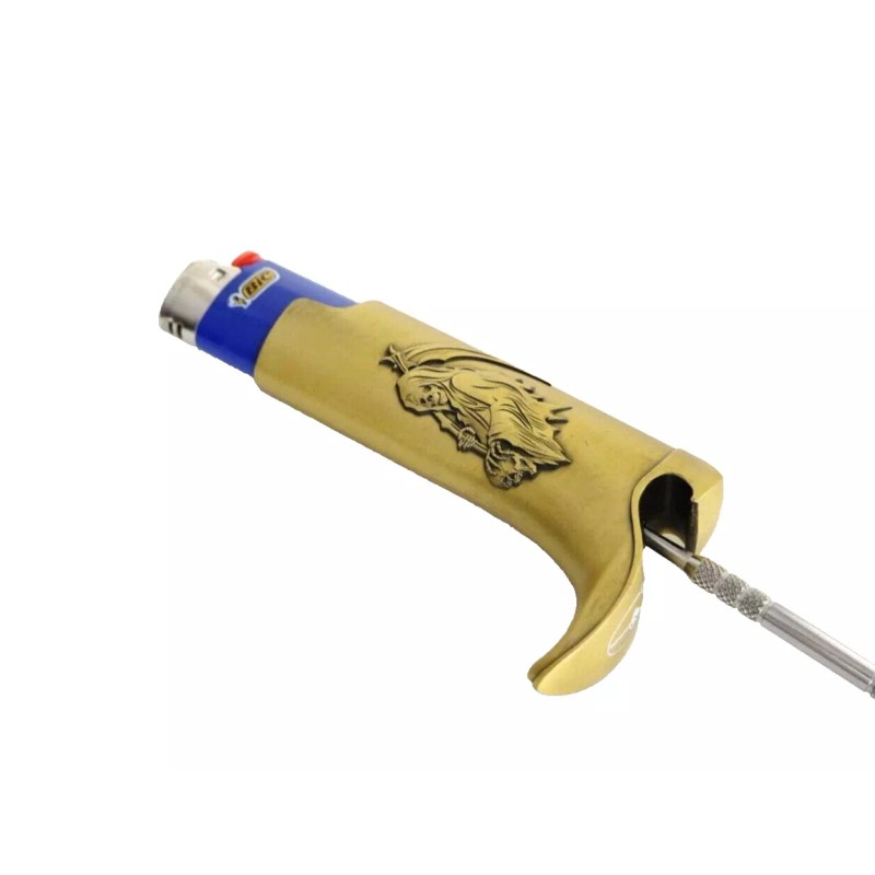 Retro Cowboy Boot Metal Lighter Case & Bottle Opener -