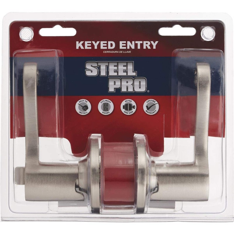 Steel Pro Entrance Lever Lockset