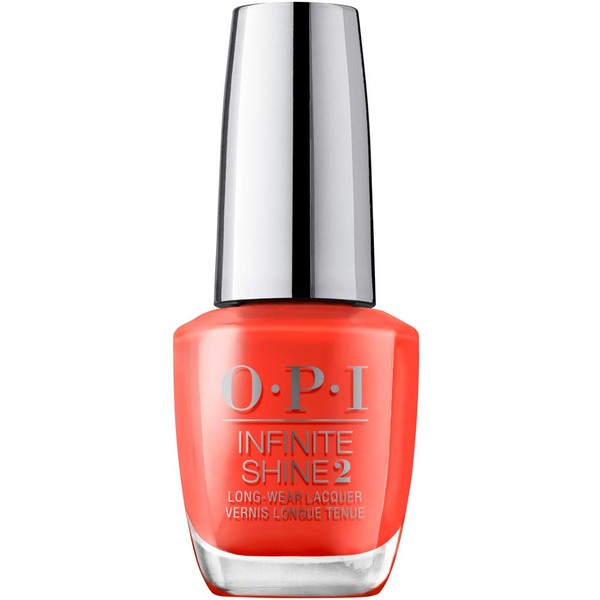 OPI Infinite Shine 2 - Esmalte de uñas de larga duración, ¡Viva OPI!, color rojo, colección de la Ciudad de México, 0.5 onzas líquidas