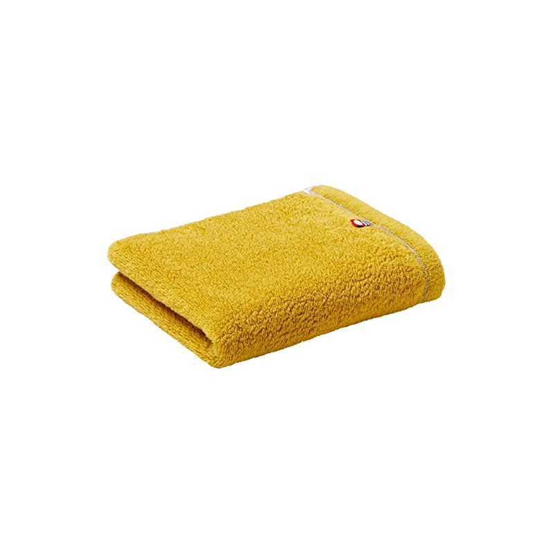 DAIRY PRAIRIE Reversible Face Towel, Mimosa/Gray, Made in Japan, Imabari,