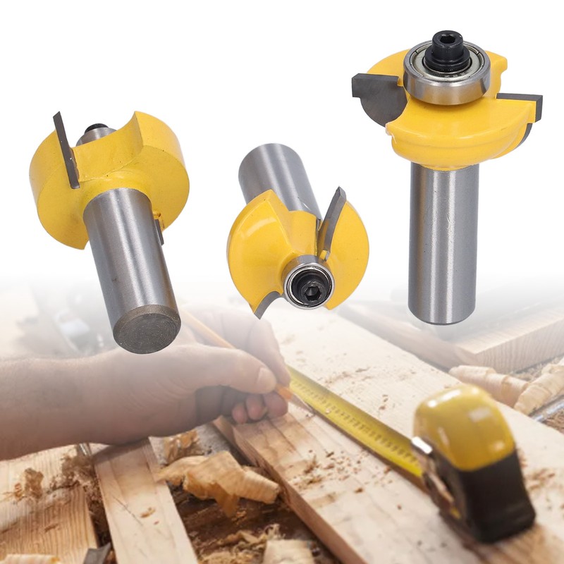 3Pcs Shaker Door Router Bit Set Premium Blade Durable Rustproof