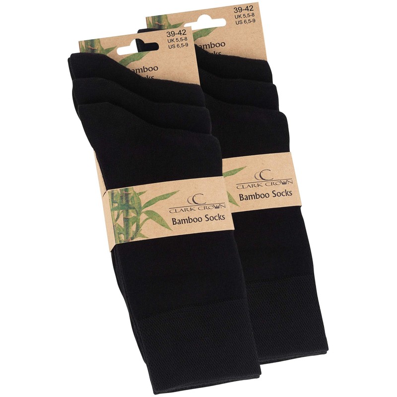 CC Clark Crown 6 Pairs of Bamboo Socks Elegant and