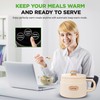 NutriChef 1.6 QT Portable Electric Rice Cooker & Lunch Maker
