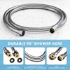 High Pressure Shower Heads, 7.2Inch 2 in 1 Rainfall Shower