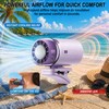 Clip on Fan, 360° Rotate Wearable Mini Fan, 199 Speeds