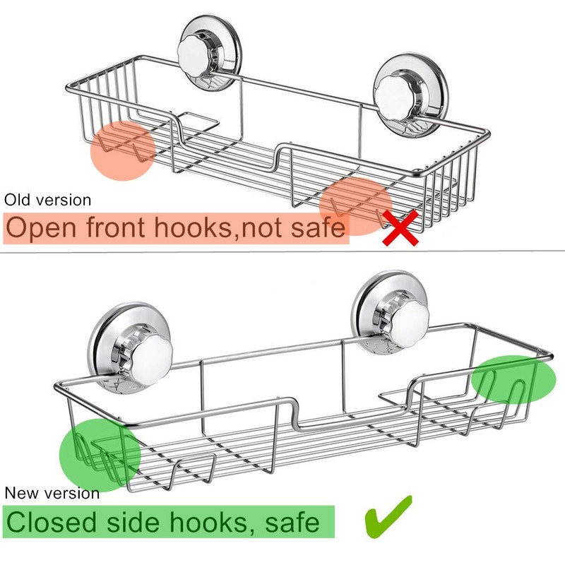 iPEGTOP Strong Suction Cup Shower Caddy Bath Shelf Storage with
