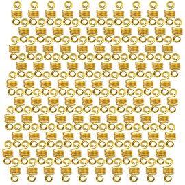 100 Pcs Hair Jewelry for Braids Loc Jewelry Hair Decorations, Gold Hair Accessories, Adjustable Hair Charms Hair Rings for Braids Girls Loc Braid Jewelry