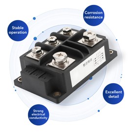 5 Port Bridge Rectifier 1600V 400A Maximum Welding Structure 3 Phase Power Diode Rectifier Module for PWM Inverter Current Input