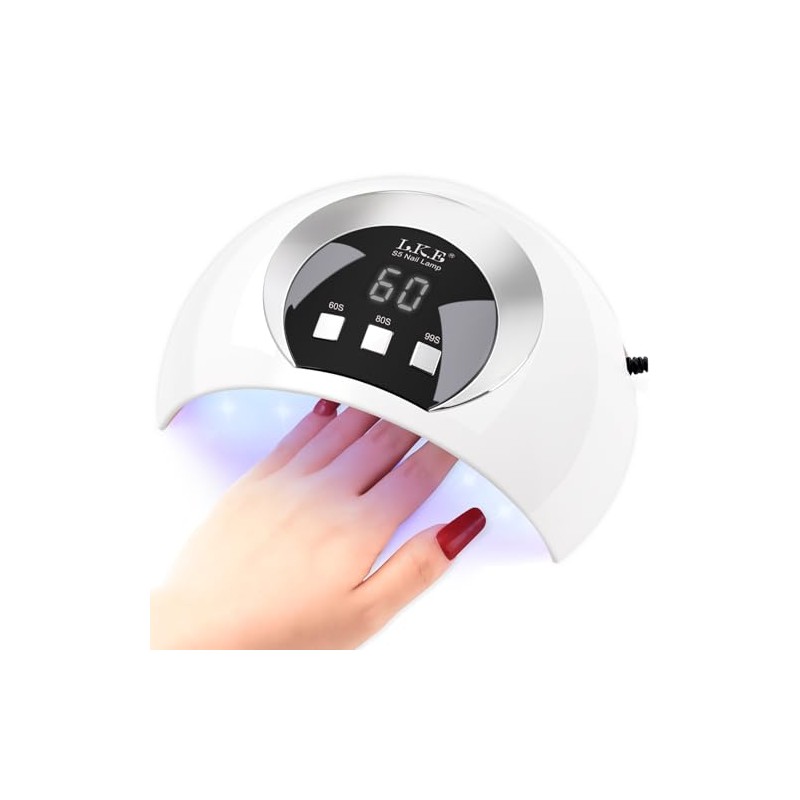 LKE 54W UV Lamp for Gel Nails with LCD Display