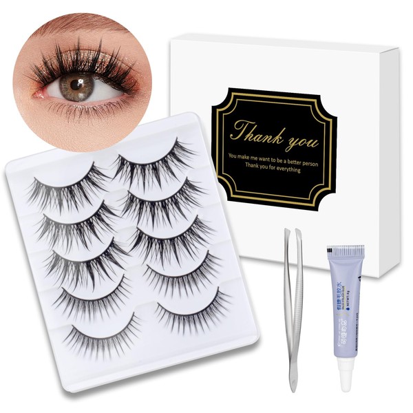 False Eyelashes Looks So Natural Wispy Lashes Includes 5 Pairs