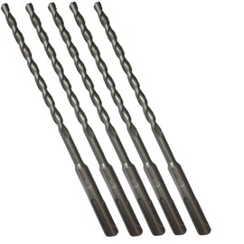 UK Drills - SDS Plus Hammer Drill Bit - Tungsten Carbide Tip, Fully Hardened Tool - To Be Used in Granite, Concrete & Masonry - 6.5mm x 110mm (Pack of 5)