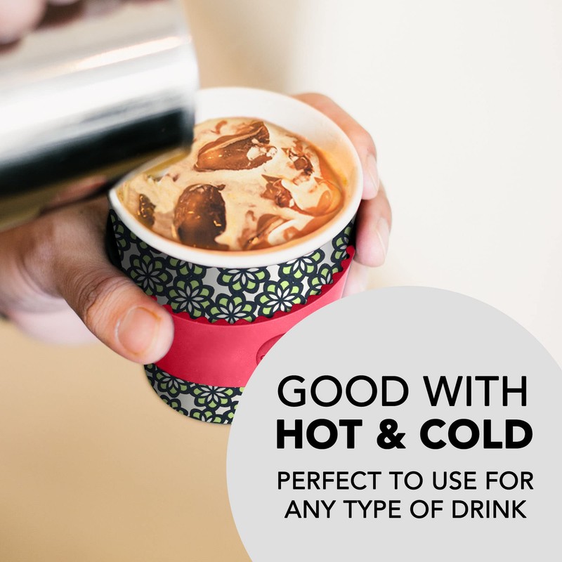 Ecoffee Cup: Like, Totally! with Pink Silicone 12oz