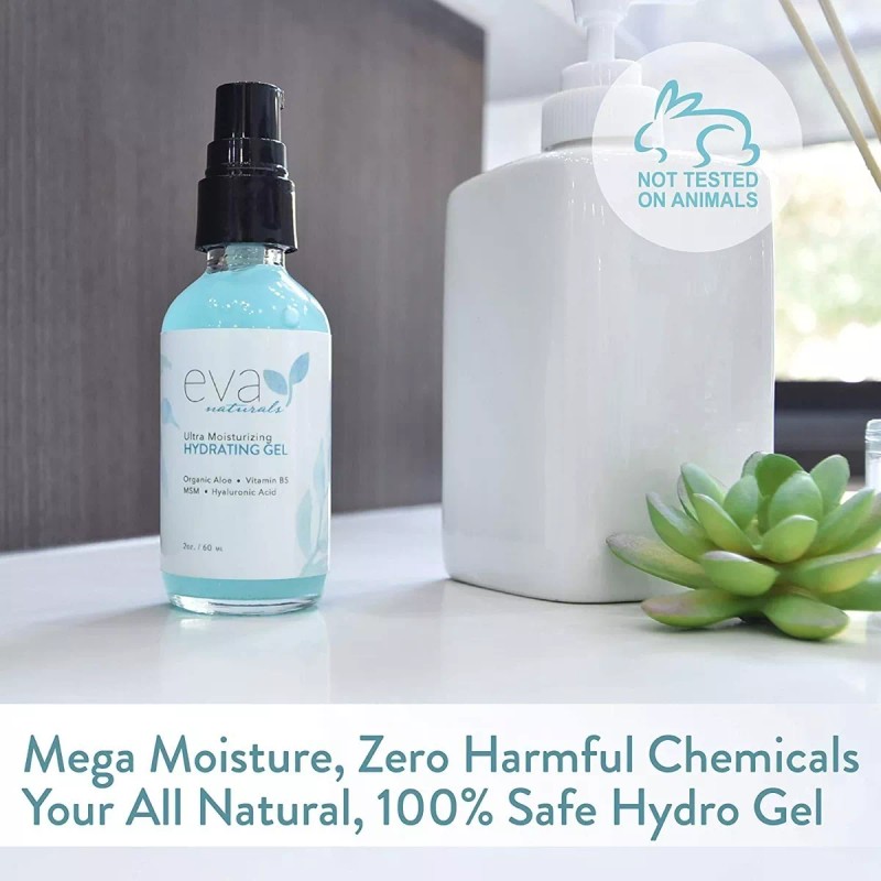 Eva Naturals Gel Facial Hidratante Con Acido Hialurónico Y Células