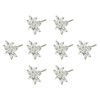 Infinity Decor 8 x White Cast Iron Cupboard Knobs Antique
