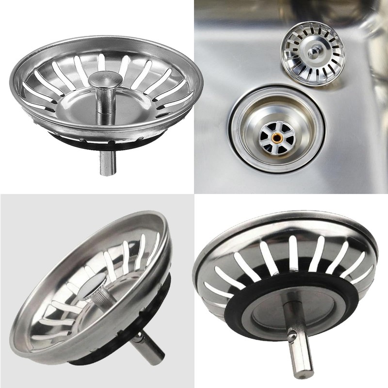JSTHHTT 2 Pack Kitchen Sink Plug Strainer, Kitchen Sink Strainer