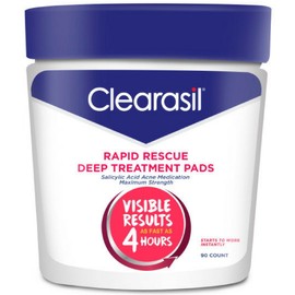 Clearasil Ultra Rapid Action Acne Treatment Pore Cleansing Pads, 90 Count