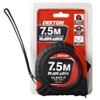 DEKTON DT55104 Hard Case Measure Tape, 240 V, Black/Red, 7.5