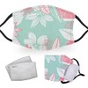 Pastel Flowers - Reusable Adult Face Masks - 2 Filters