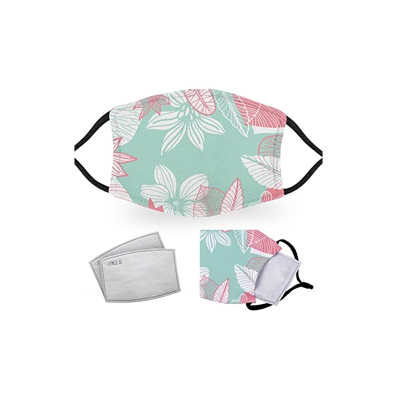 Pastel Flowers - Reusable Adult Face Masks - 2 Filters