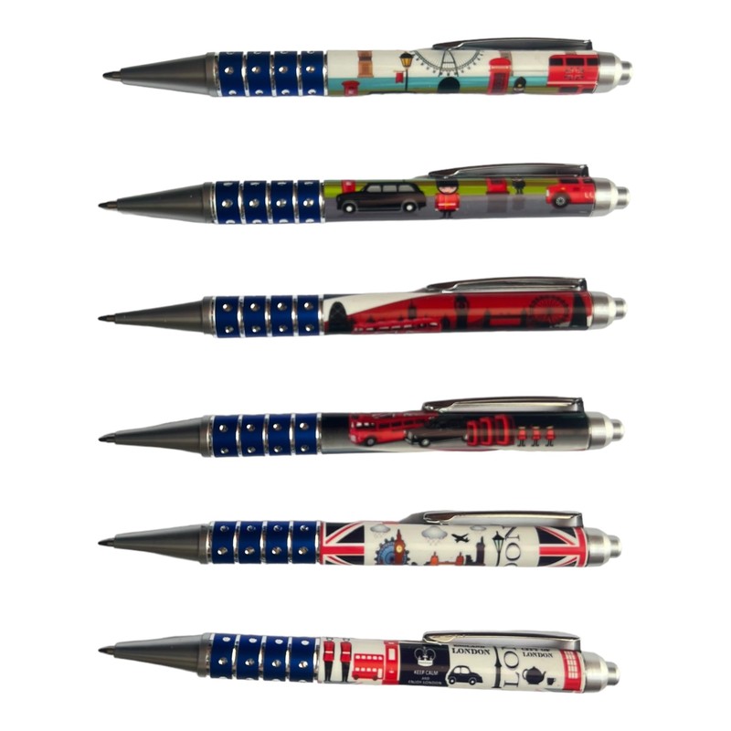 Pen 12 London souvenirs British union jack London scene office