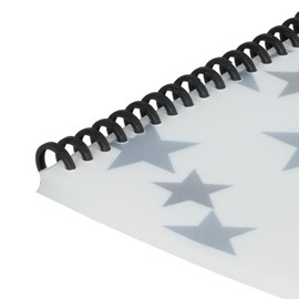 RAYSOONER B5PP-26 B5 Binding Cover Mat Cover 26 Holes 50 Sheets Clear