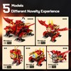 HOGOKIDS 5-in-1-Drachenroboter-Bauspielzeug mit 6 Lichtfarben und 5 Lichteffekten – 354PCS