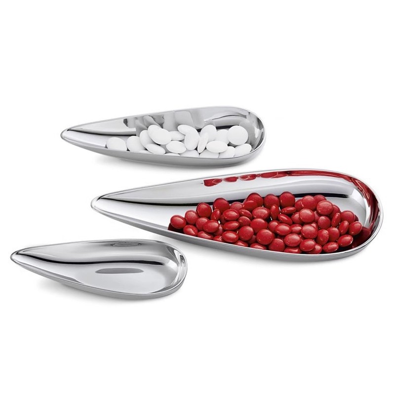 Stainless Steel Fruit Plate Mini Condiment Dish Small Nuts Snack