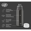 alfi Element Bottle 600 ml, Matte Black, Lightweight Stainless Steel