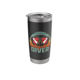 Scuba Diver I Dive Flag Mask Scuba Diving Coffee Travel Stainless Steel Insulated Tumbler