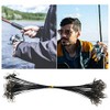 GadgetcKing 25pc Wire Trace Fishing Pike Sea Lure Swivel Link
