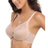 Lemorosy Women's Front Closure Lace Bra Full Figure Plus Size