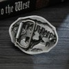Fashion Running Fawn Pattern Belt Buckle Punk Western Belt Buckle