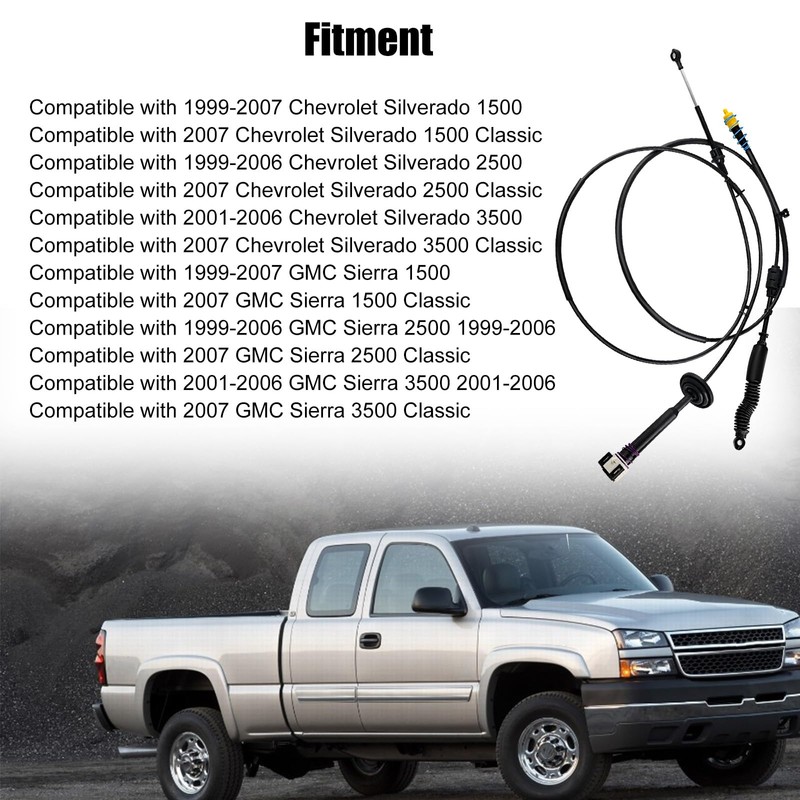 WMPHE Automatic Transmission Gear Shifter Cable Replacement for 12477640 Compatible