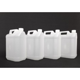 h32 4 pack of 5 Litre Transparent Storage Cans/Containers