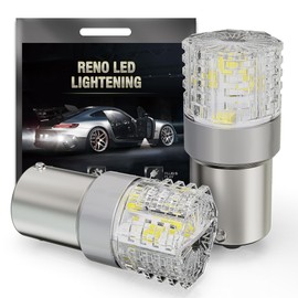 RENO 1156 LED Bulb for Reverse Light Bulbs, 7506 BA15S P21W LED Bulb for Backup Reverse Tail Parking Brake DRL Turn Signal RV Interior Lights Replacement Lamp, Pack of 2