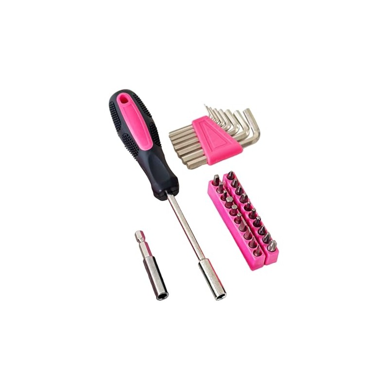 Hantinstom 39-Piece Household Tools Kit Essential Home Repair Set with