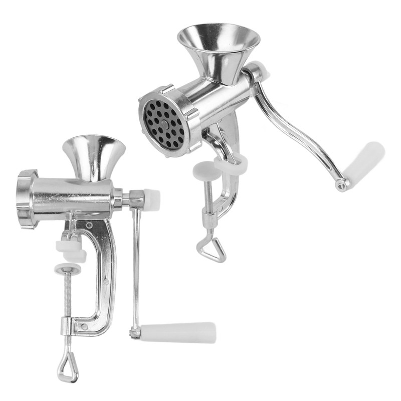 Aluminum Alloy Manual Meat Grinder Sausage Stuffer Hand Crank Meat