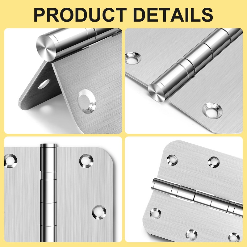 6 Pack 3.5 Inch Heavy Duty Stainless Steel Ball Bearing