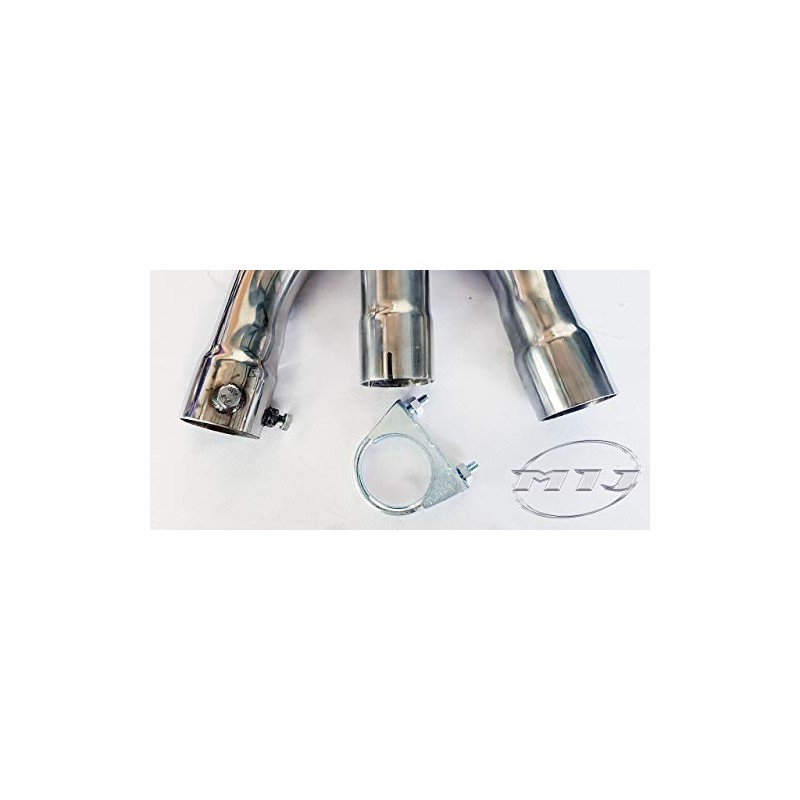Curl Down Exhaust Tail Pipe Clamp On Curve Downwards Tip