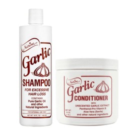 Nutrine Garlic Shampoo 16oz + Garlic Conditioner 16oz Set