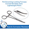 Multi Purpose Mosquito Hemostat Forceps Locking Tool With Curved Serrated